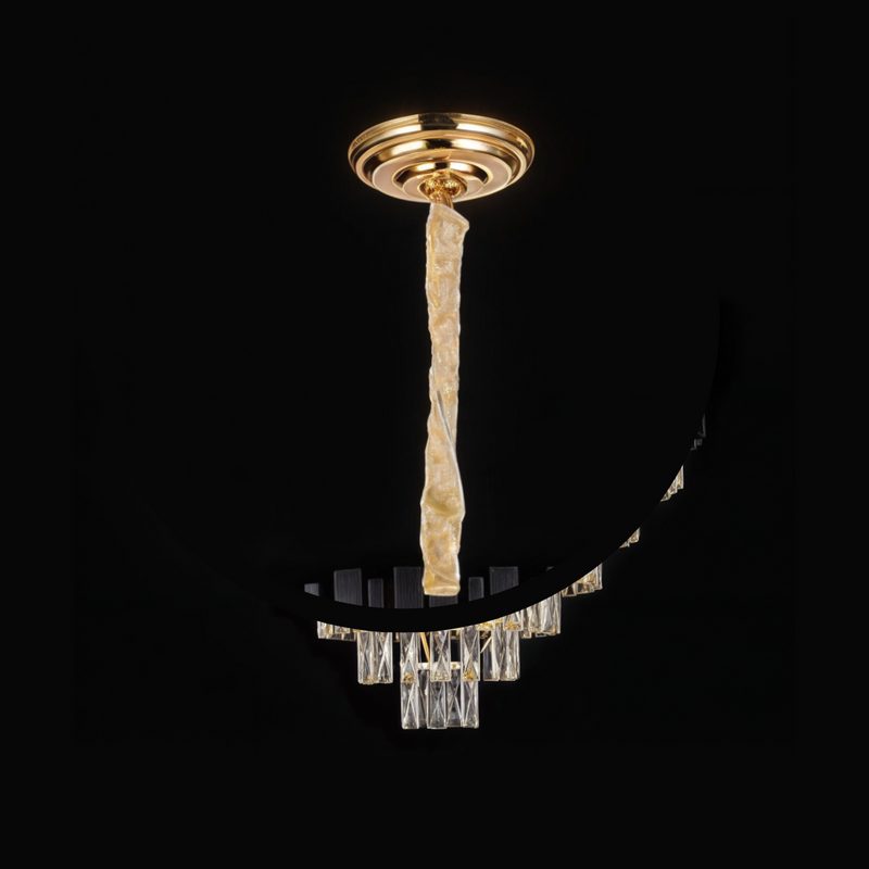 Lustre de Cristal Preto - Vana Gold